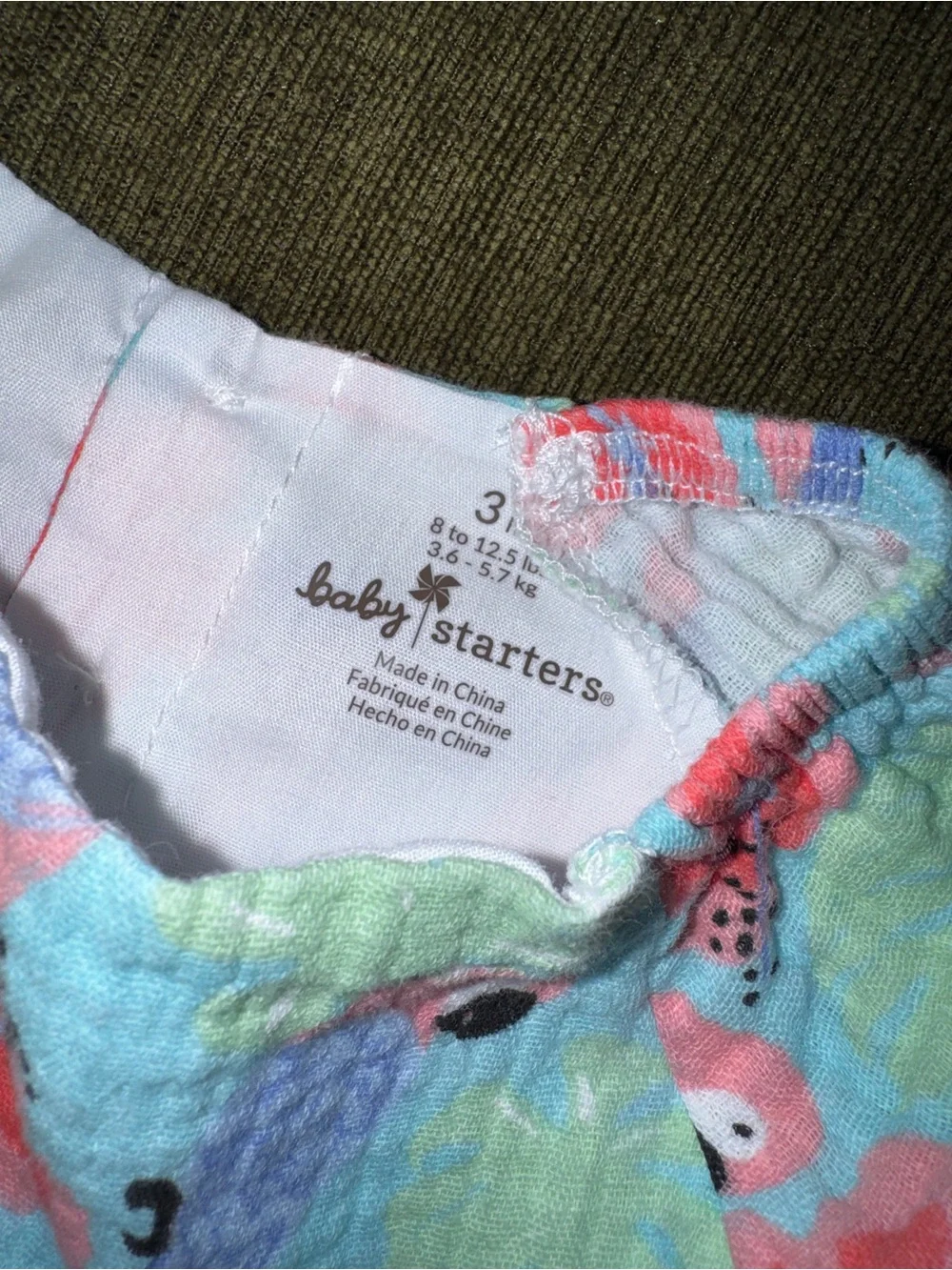 Baby Starters Multicolor Tropical Print Baby Dress - Picture 3 of 4